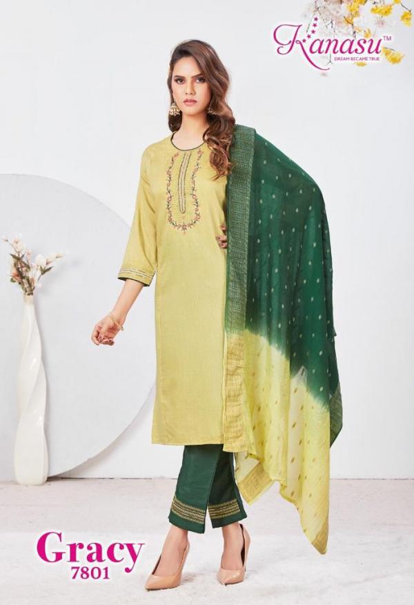 Kanasu Gracy Beautiful Ethnic Wear Readymade Salwar